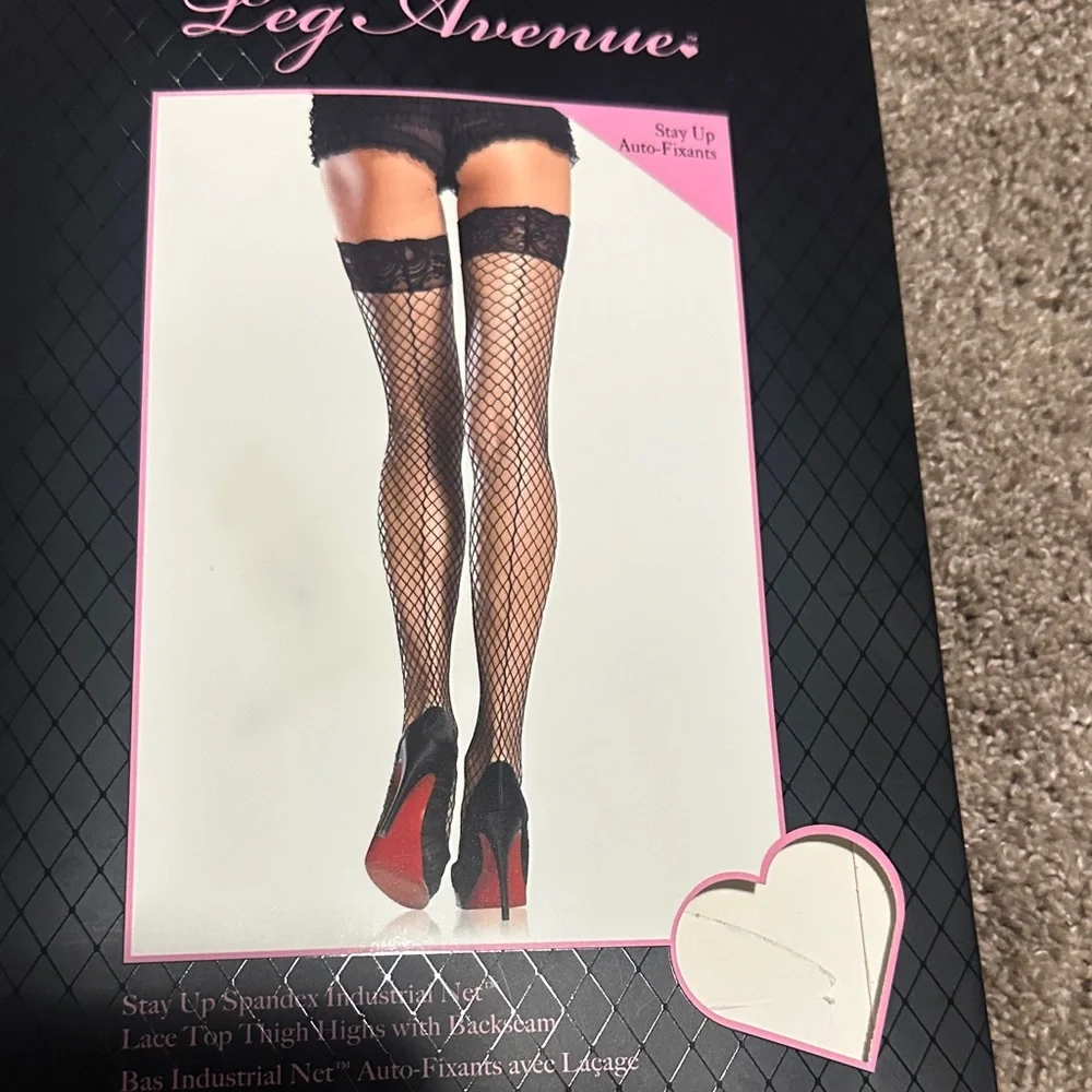 Leg Avenue Black and White Stockings Duo